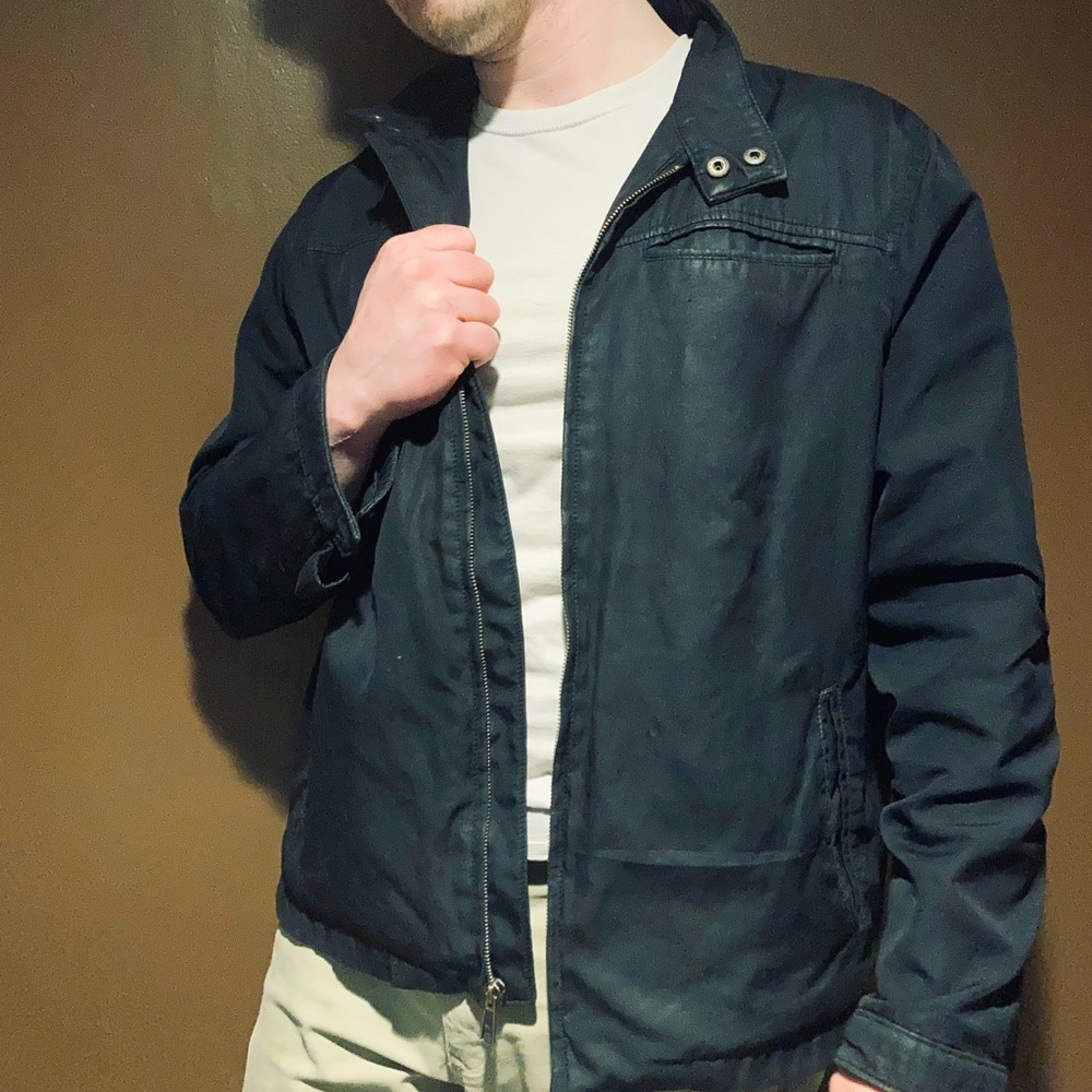 Vintage Old Navy Black Jacket *VERY COOL*